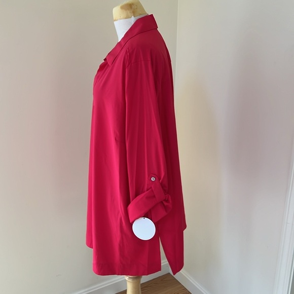 New! Foxcroft NYC women’s UPF 50+ sun protection tunic top in size 22W . - Picture 3 of 10